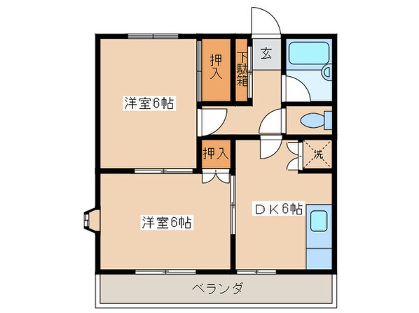 ハイツエステートの物件間取画像